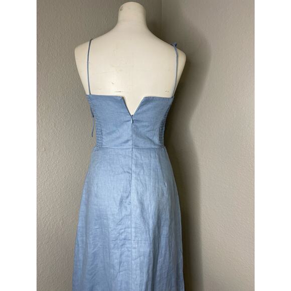 Amanda Uprichard X REVOLVE Cava Midi Dress Sky Blue S - Picture 10 of 11